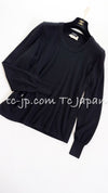 CHANEL 93A Vintage Black Cashmere Sweater 38 シャネル ヴィンテージ ブラック カシミア セーター 即発