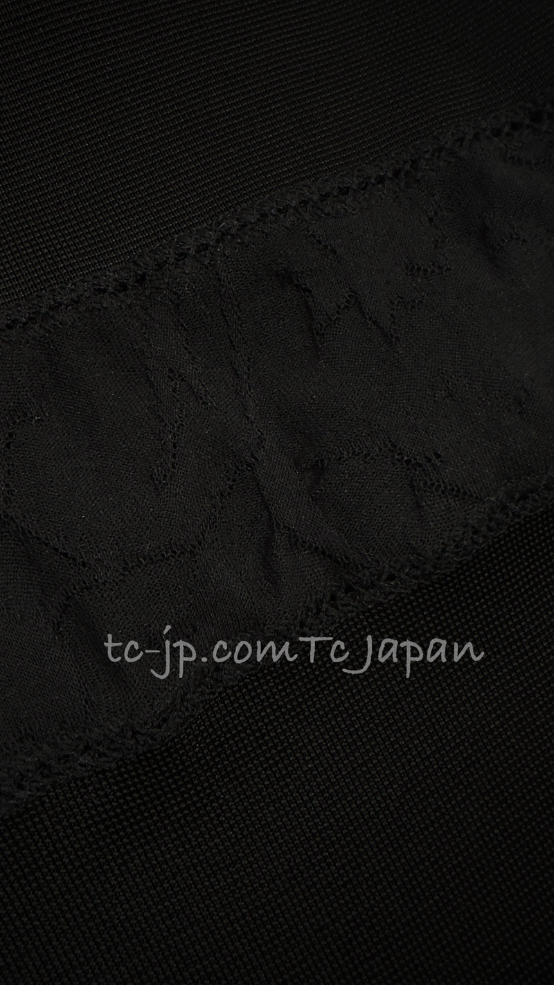 CHANEL 11S Black Knit Maxi Long Dress 36 シャネル ブラック・ニット・マキシ・ロングワンピース・ドレス 即発