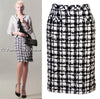 CHANEL 05S White Black Tweed Skirt 36 38 シャネル ホワイト ブラック ツイード スカート 即発