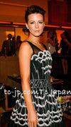 CHANEL 06S Black Peticoat Beads Sequins Silk Dress 34 シャネル ブラック・豪華装飾・ビーズ・オートクチュール技法・女優ドレス・シルク・ワンピース