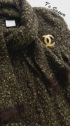 CHANEL 98A Vintage Brown Mohair Wool Blend Sweater Tops 40 シャネル ヴィンテージ ブラウン モヘア ウール セーター トップス 即発