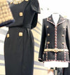 CHANEL 11PF Black Wool Dress Jewel Buttons 36 シャネル ブラック・ウール・ワンピース - シャネル TC JAPAN