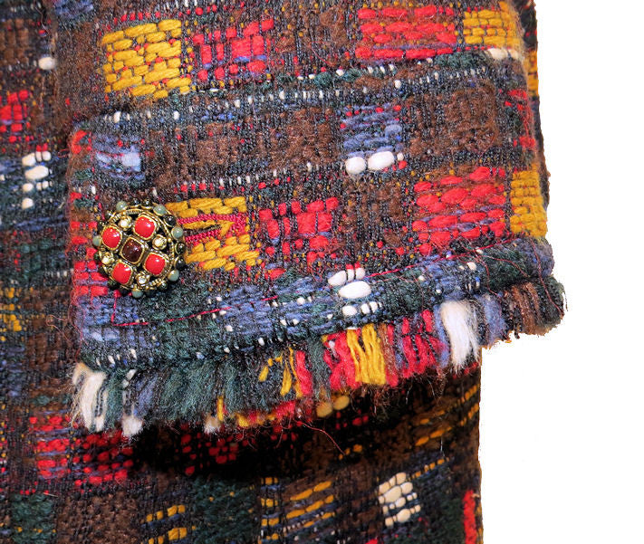 CHANEL 13PF Multi-Colored Tweed Coat New 44 シャネル マルチカラー・ツイード・コート - シャネル TC JAPAN