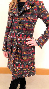 CHANEL 13PF Multi-Colored Tweed Coat New 44 シャネル マルチカラー・ツイード・コート - シャネル TC JAPAN