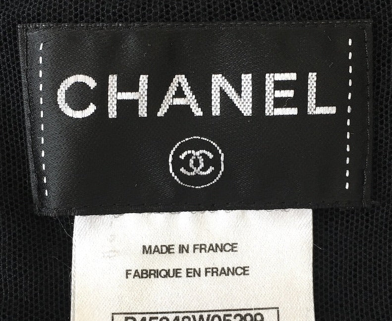 CHANEL 13S Knit Bolero Tweed Dress 36 38 シャネル ボレロ・メッシュ・ブラック ワンピース 即発