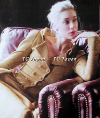 CHANEL 13C Gold Tone Boucle Fringed Tweed Jacket 38 40 シャネル ゴールド・ツイード・ジャケット - シャネル TC JAPAN