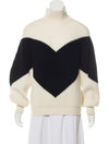 CHANEL 16B Black Cream Cashmere Sweater White Black Jacket 42 44 46 シャネル ブラック・クリーム・カシミア・セーター・ジャケット 即発