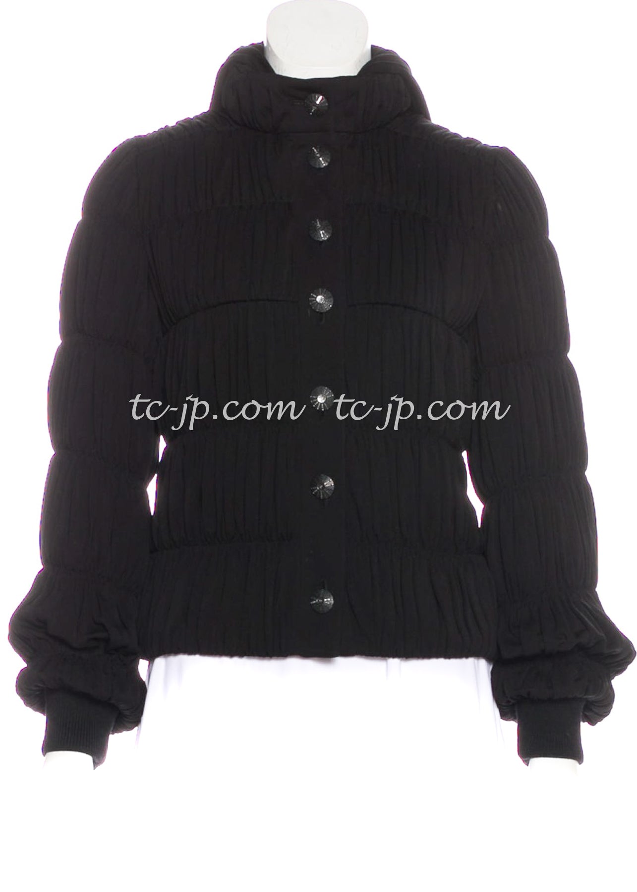 CHANEL 16B Black Viscose Jacket 38 シャネル 105万 ブラック ジャージ・フード付 ジャケット