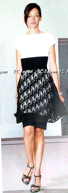 Chanel 12S Black Ivory Knit Dress 38 シャネル ブラック・アイボリー・ニット・ワンピース - シャネル TC JAPAN