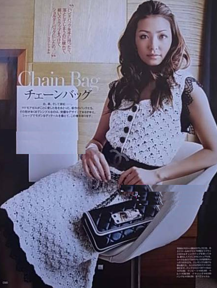 シャネル シルク・レース・ワンピース CHANEL 08S Black Ivory knit 