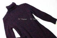 CHANEL 11PF burgundy cashmere knit angora women's dress / シャネル レディース バーガンディ カシミヤ ニット アンゴラ ワンピース