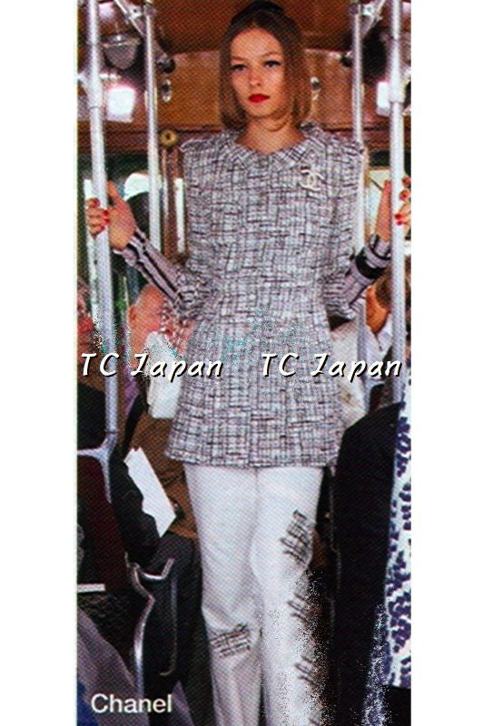 CHANEL 06C Lindsay Lohan Black Line Jacket Coat 36 38 40 42 シャネル ツイード・ジャケット・コート - シャネル TC JAPAN