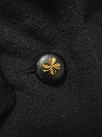 CHANEL 89A Vintage Black Cashmere 100% Long Coat 46 48 50 シャネル ヴィンテージ・ブラック・カシミア100% ロングコート 即発