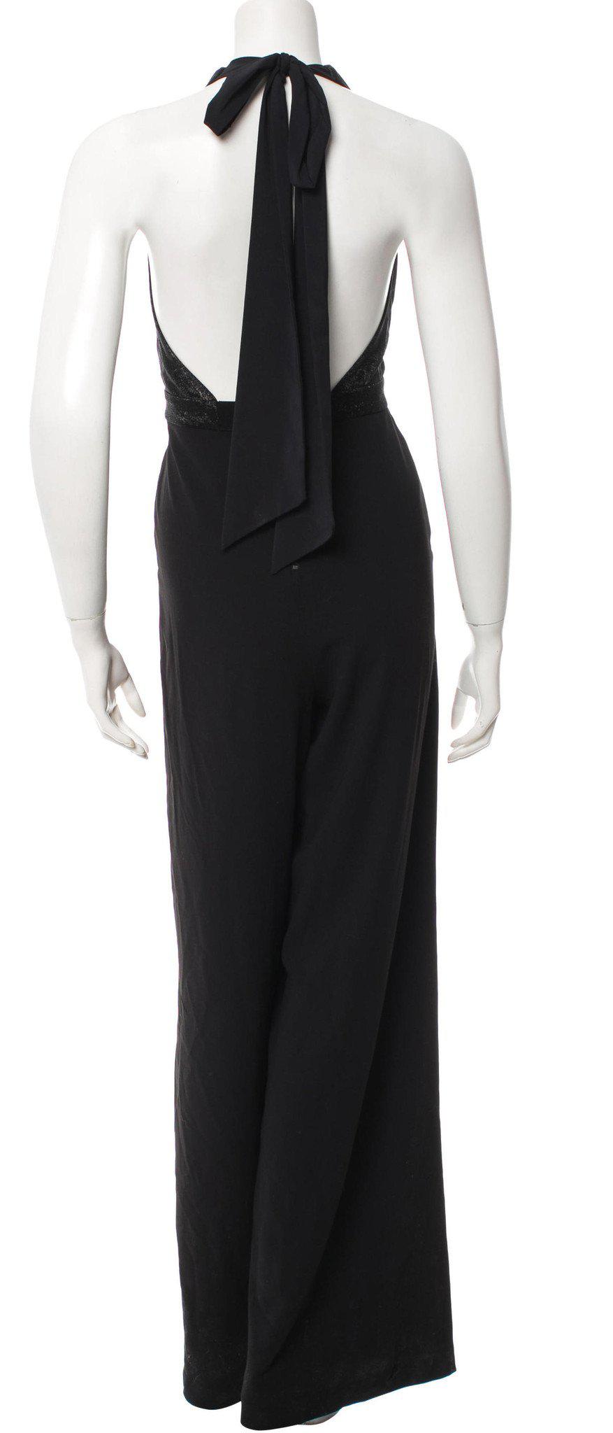 Alice+Olivia black jump suit pants  U4 アリス・オリビア ジャンプスーツ　9号　新品同様 38 即発 - シャネル TC JAPAN