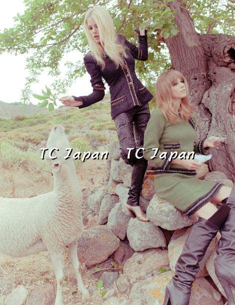 CHANEL 10PF Paris Shanghai Green Braid Skirt Jacket 38 シャネル グリーン・ブレイド・ジャケット スカート スーツ - CHANEL TC JAPAN