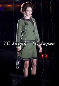 CHANEL 10PF Paris Shanghai Green Braid Skirt Jacket 38 シャネル グリーン・ブレイド・ジャケット スカート スーツ - CHANEL TC JAPAN