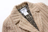 CHANEL 00A Beige Alpaca Cable Knit Long Coat 36 シャネル アルパカ ウール ベージュ ロングコート - CHANEL TC JAPAN