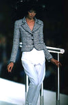 CHANEL 97S White Black Tweed Jacket 40 シャネル ホワイト・ブラック・ツイード・ジャケット - シャネル TC JAPAN