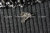 CHANEL 10S Grey or Black Chain Trim Knit Dress 42 シャネル ブラック・チェーントリム・ワンピース - シャネル TC JAPAN