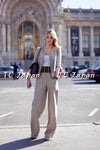 CHANEL 10S $6.1K Cameron Diaz beige Lesage Jacket Skirt Suit 42 シャネル ベージュ・ルサージュ・ジャケット・スカート・スーツ - CHANEL TC JAPAN