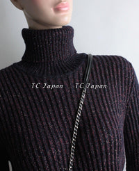 CHANEL 11PF burgundy cashmere knit angora women's dress / シャネル レディース バーガンディ カシミヤ ニット アンゴラ ワンピース