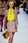 CHANEL 90A Vintage Red Wool Mohair Gold Button Jacket Skirt Suit 38 シャネル・ヴィンテージ・レッド・ウール・モヘア・ゴールドボタン・ジャケット・スカートスーツ 即発