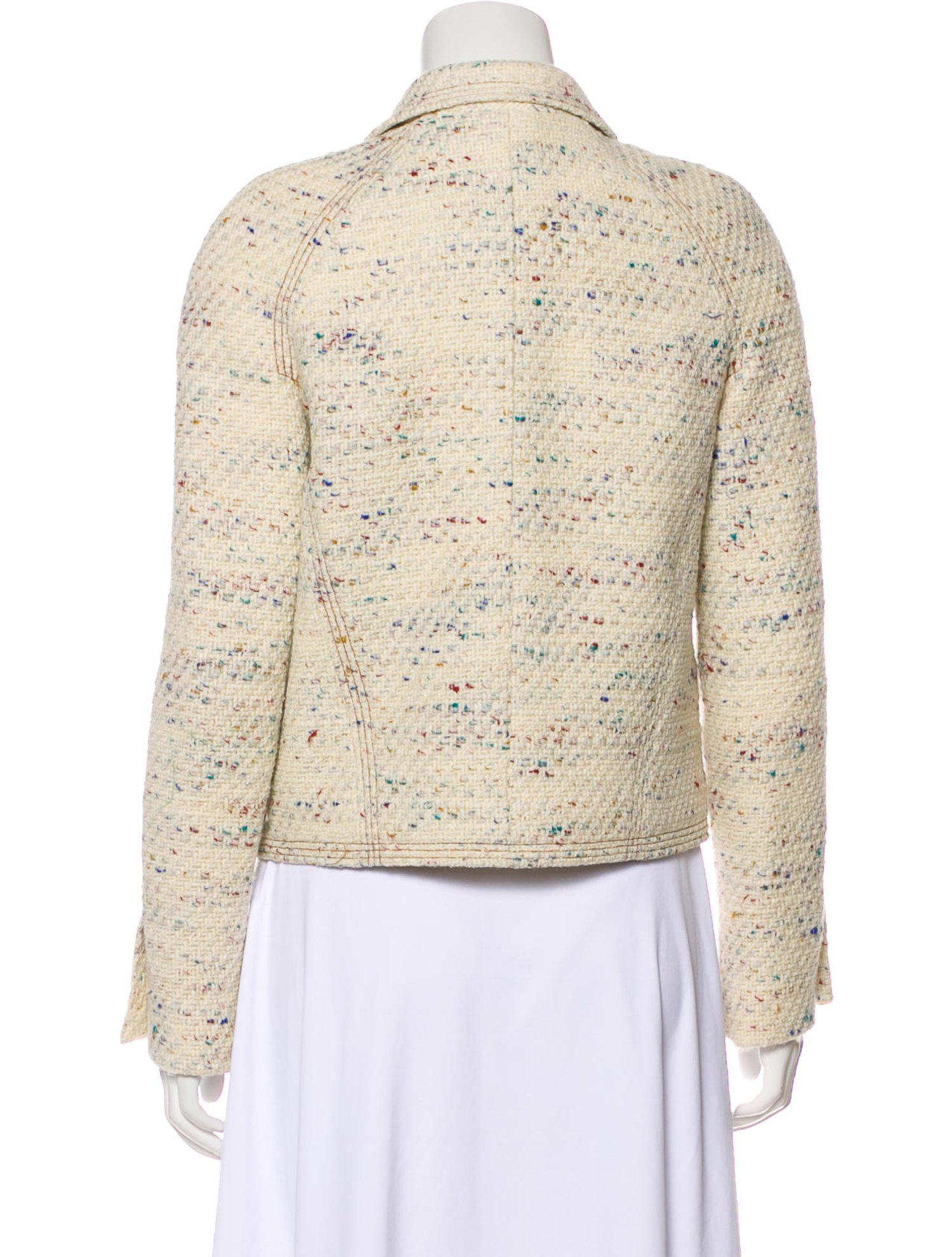 CHANEL 03C Ivory multi Wool tweed Jacket skirt Suit 38 シャネル アイボリー ミックス・ジャケット・スカート スーツ - CHANEL TC JAPAN