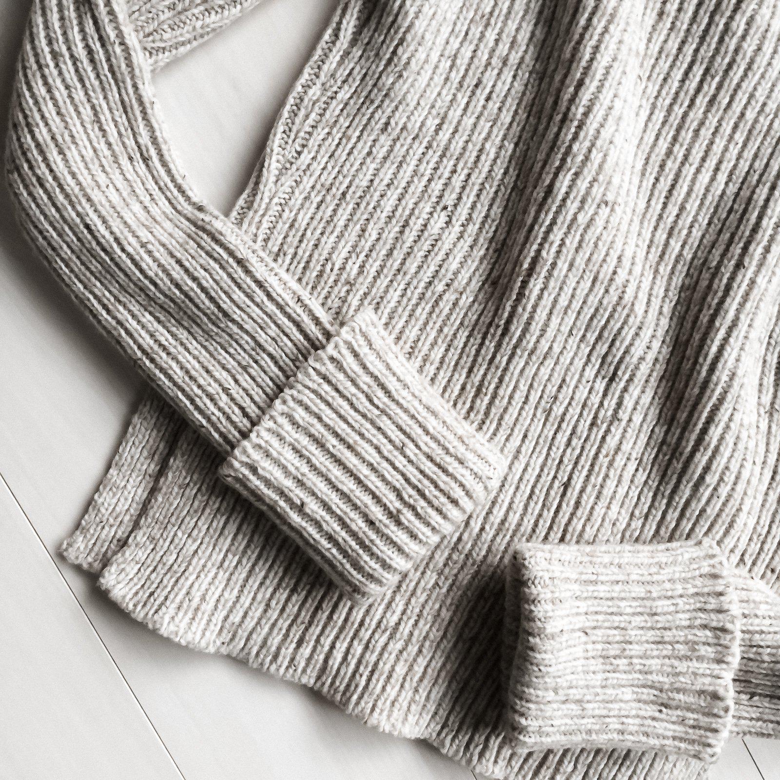 JOSEPH Creme Wool Rib Knit Sweater US S ジョセフ イタリー製💗ウール・ニット・セーター 日本9号M/ 即発