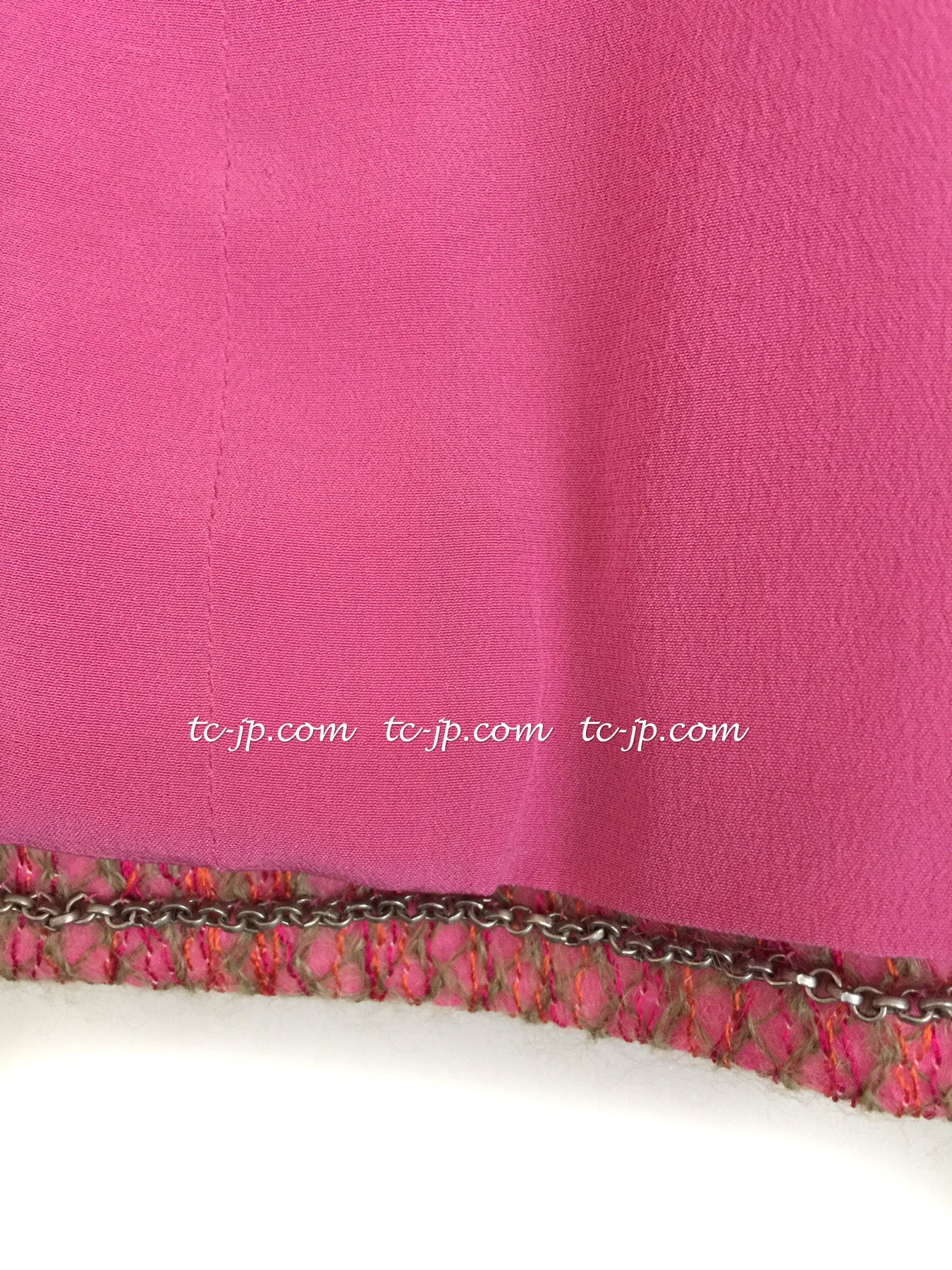 CHANEL 01C Pink Mohair Silk Jacket 34 シャネル ピンク・モヘア・シルク・ジャケット 即発