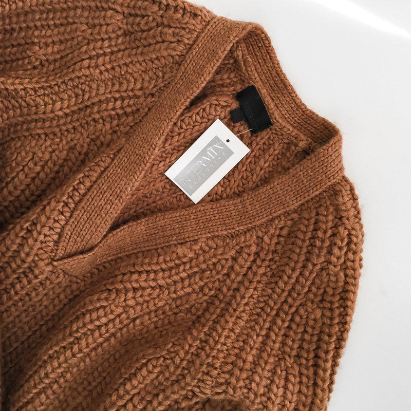 Intermix Brown Knit Sweater S インターミックス ブラウン・ニット・セーター 新品紙タグ付き　即発 - シャネル TC JAPAN