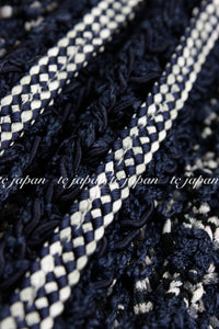 CHANEL 12S Navy Black Chain Cotton Knit Cardigan 36 38 シャネル ネイビー ブラック チェーン コットン ニット カーディガン 即発