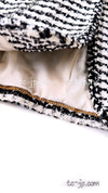 CHANEL 97S White Black Tweed Jacket 34 シャネル ホワイト・ブラック・ツイード・ジャケット 即発