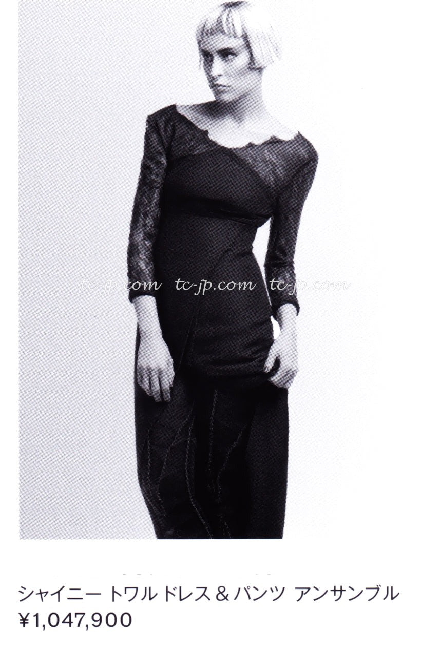 シャネル ブラック・レース・ワンピース・ドレス CHANEL 12A $12K black lace long dress – TC JAPAN