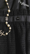 CHANEL 09S Black Tweed Dress 36 シャネル ブラック・キャミソール・ツイード・ワンピース  冠婚葬祭 即発