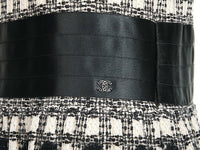 CHANEL 06A 100% Cashmere black ivory Jacket Dress 34 38 シャネル チェック・ワンピース・ジャケット - シャネル TC JAPAN