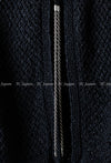 CHANEL 11S Black Knit Chain Cardigan Dress 34  シャネル ブラック・ワンピース・チェーン・カーディガン - TC JAPAN