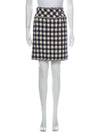 Chanel 06A Creme Blue Wool Tweed Jacket Skirt Suit 36 シャネル ネイビー 白チェック柄 ジャケット スカート スーツ