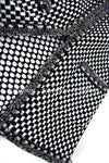 CHANEL 14S Black White Chain trimming Knit  Coat Cardigan 38 40 シャネル チェーントリム・チェック柄 ホワイト・ブラック・ニット・コート 即発