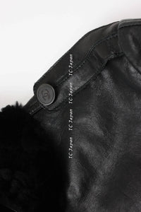 CHANEL 10A Black Leather Coat 40 シャネル ラムスキン・レザー・コート・ジャケット 即発