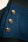 CHANEL 13A Green Blue Wool Jacket Coat 40 シャネル グリーン・ブルー・ウール・ジャケット・コート 即発