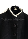 CHANEL 18PA 18B Brown Wool 100 Stand Collar Pleated Tweed Jacket 42 シャネル ブラウン ウール 100 スタンド カラー プリーツ ツイード ジャケット 即発