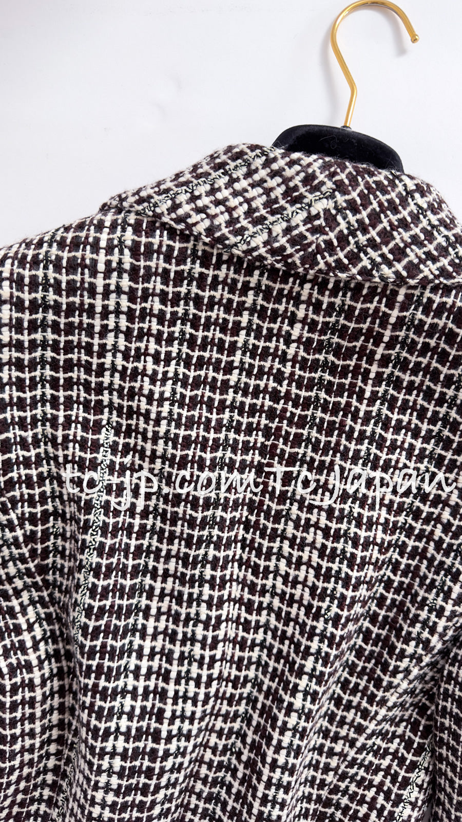 シャネル ヴィンテージ ブラウン ダブル ウール ツイード ジャケット ハーフ コート CHANEL 01A Vintage Brown Double  Tweed Coat Jacket – TC JAPAN