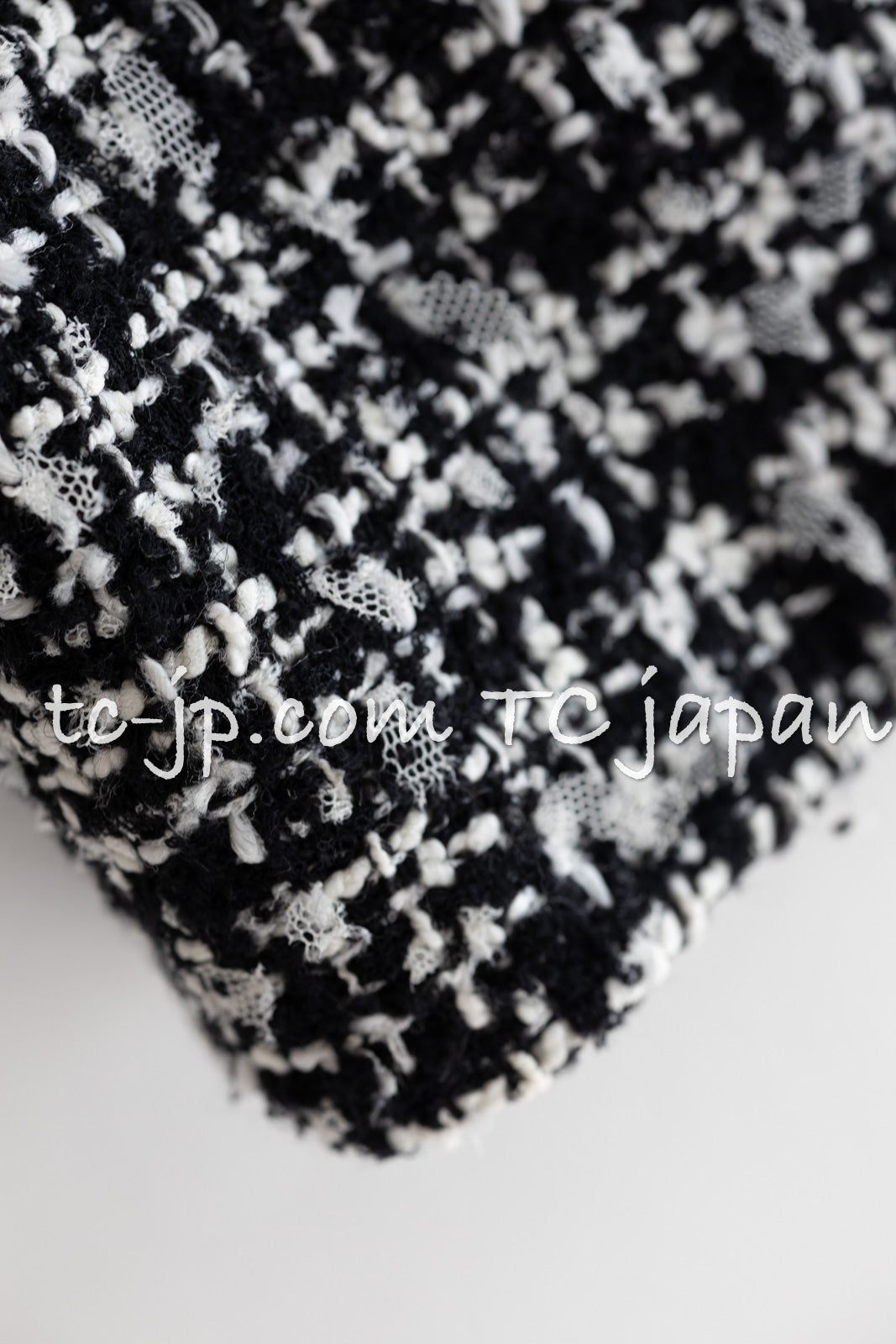 CHANEL★ツイード★ブラック×ホワイト★スカート シャネル ブラック ホワイト ウール コットン ツイード スカート