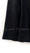 CHANEL 15C Black Wool Gripoix Button Sleeveless Dress 40 シャネル ブラック ウール グリポワボタン ノースリーブ ワンピース 即発