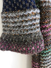 CHANEL 11PF Paris Byzance Gold Thread Mix Wool Knit Dress 34 36 38 シャネル ネイビー ミックス メタリック ニット ワンピース 即発