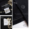CHANEL 15S Keira Knightley Black Lace Cotton Tweed Jacket CC Button 46 シャネル  キーラ ナイトレイ着用 ブラック ツイード ジャケット ココボタン 希少サイズ  即発