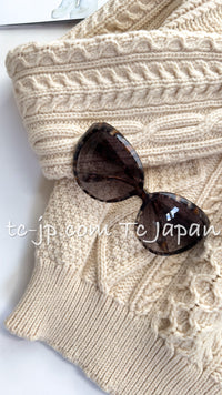 CHANEL 96A Vintage Heavy Ivory Knit CC Logo Wool Sweater 36 38 シャネル ヴィンテージ・アイボリー・CCロゴ・フィッシャーマン・ニット・セーター