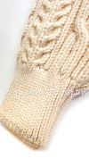 CHANEL 96A Vintage Heavy Ivory Knit CC Logo Wool Sweater 36 38 シャネル ヴィンテージ・アイボリー・CCロゴ・フィッシャーマン・ニット・セーター