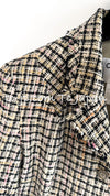 CHANEL 03S Mustard Multi Cotton Linen Tweed Fringe Jacket 38 シャネル マスタード・マルチ・コットン・リネン・ツイード・フリンジ・ジャケット 即発
