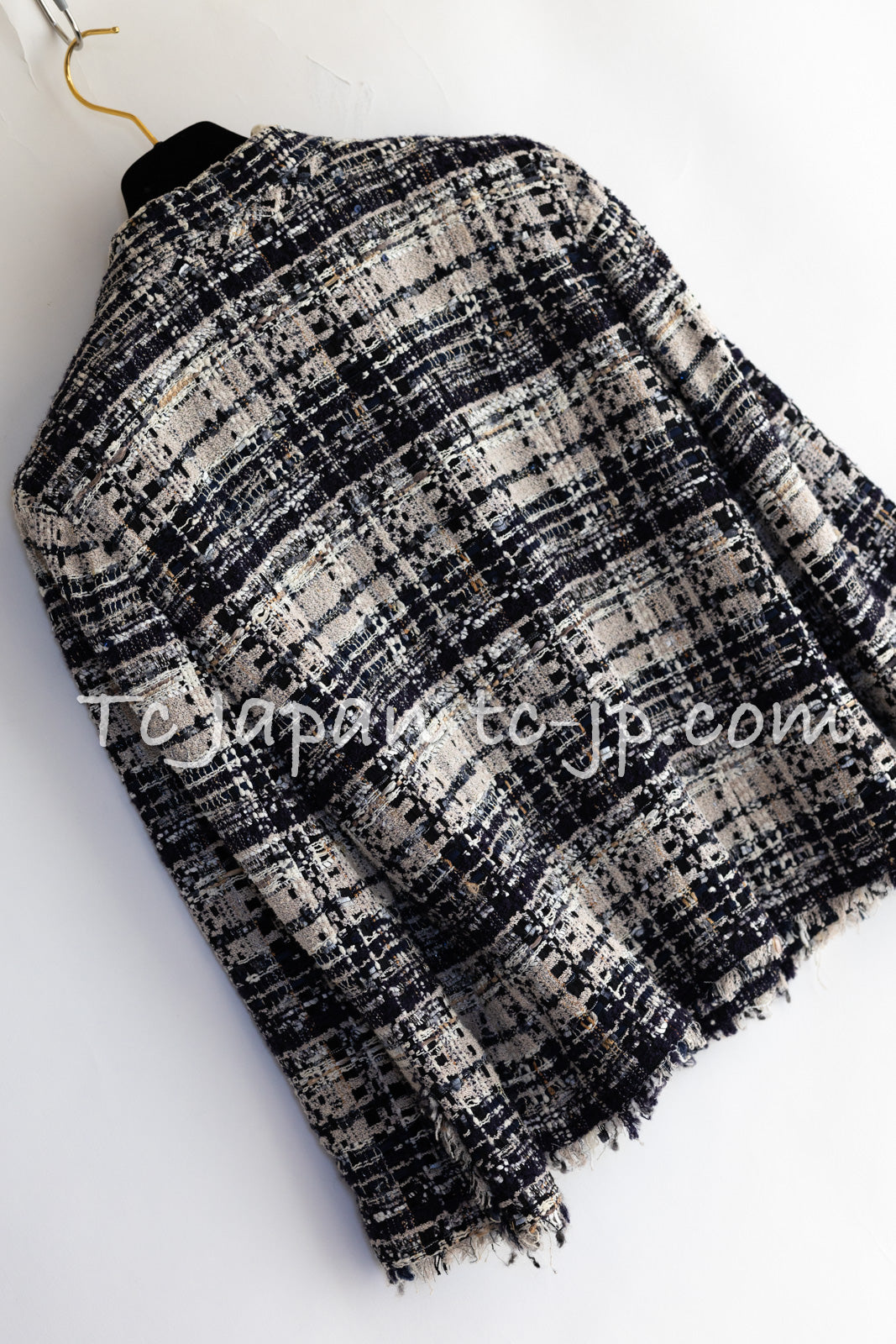シャネル ジャケット CHANEL 06S ベージュ ブラック ネイビー